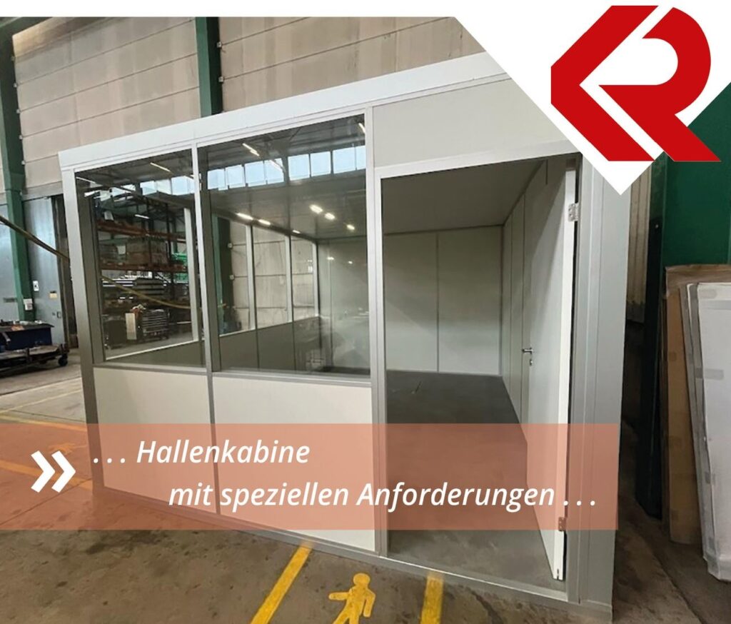 schallgedämmtes Hallenbüro